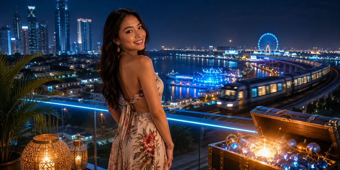 Suasana festival malam yang meriah mencerminkan pengalaman hiburan casino di garasi189